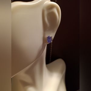 Sparkly Purple Amethyst Earrings